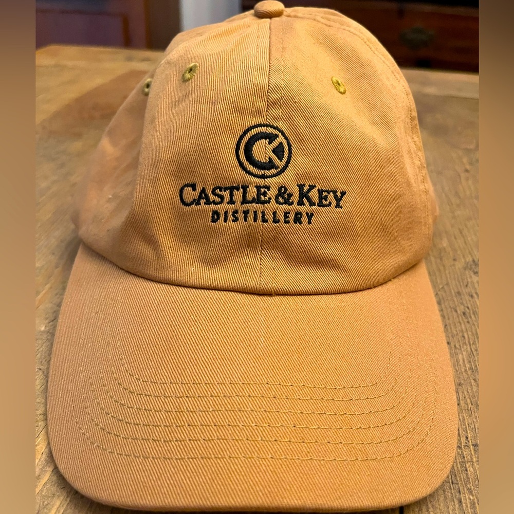 CASTLE & KEY DISTILLERY CRAFT BOURBON HAT CAP STRAP BACK 100% COTTON